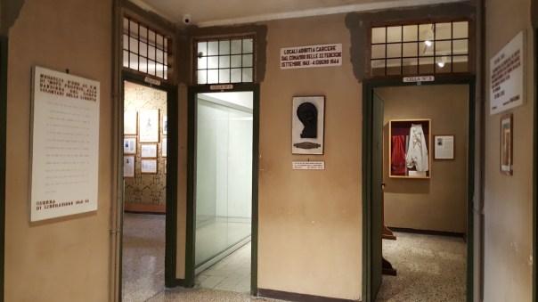 The prison cells left from the Nazi occupation.