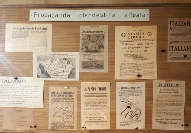 This clandestine propaganda wall showed how the resistance disseminated information.